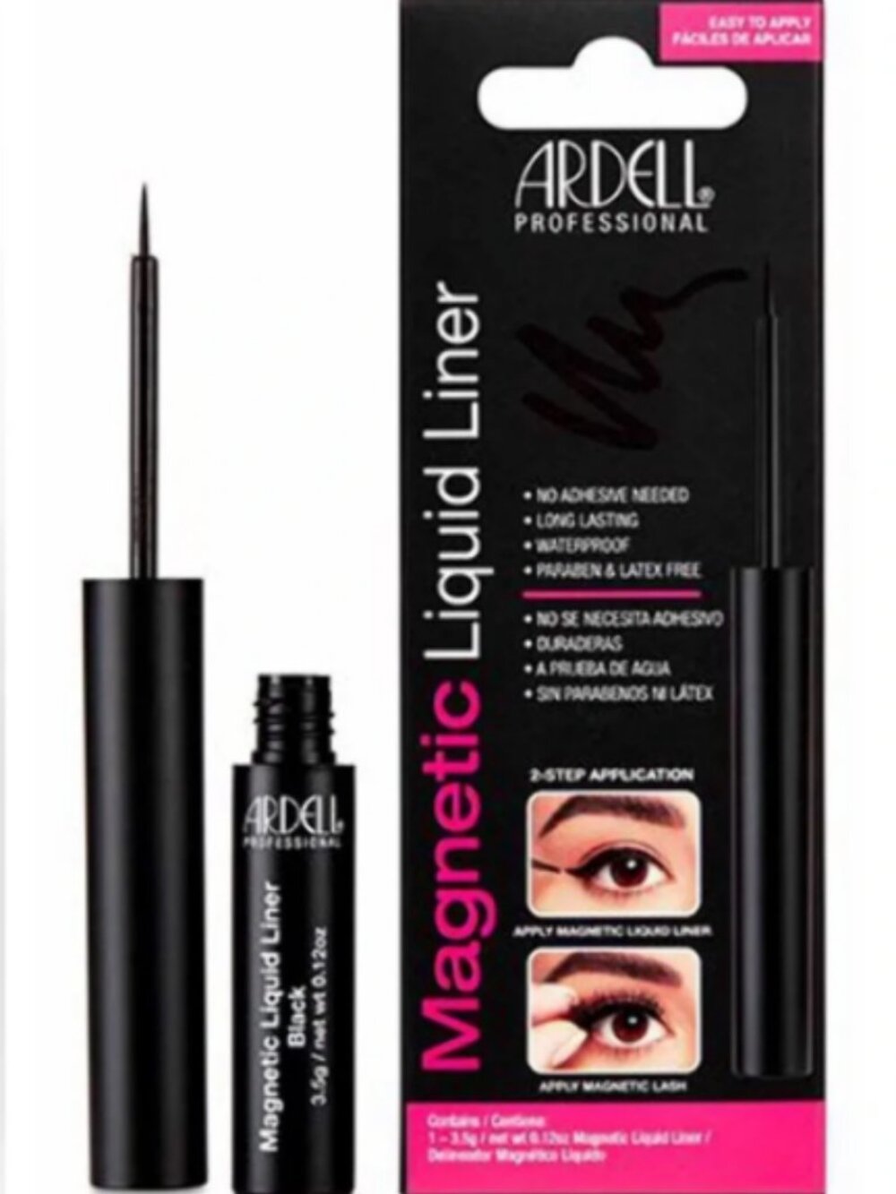 ARDELL Magnetic Waterproof Liquid Liner Black (Bundle Pack Lot of 3) NEW